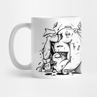 the big foot Graffiti Mug